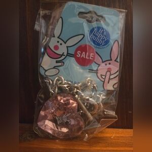 It's Happy Bunny Pink Heart Bracelet
